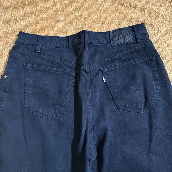 Vintage Levi's SilverTab Baggy Jeans Men's 36x33 Black Fit Denim 90s Y2K